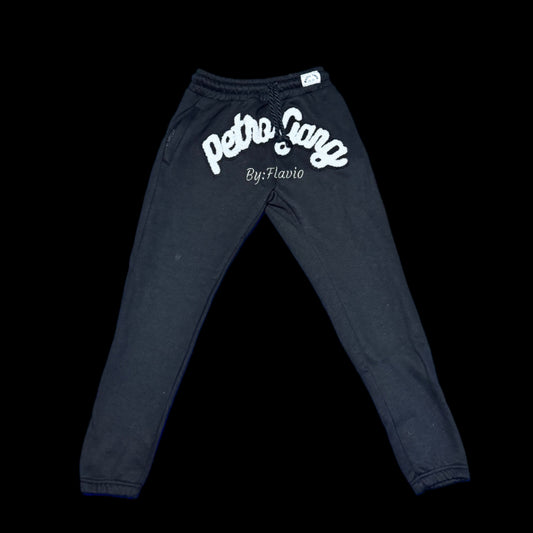 Mens Black Petro Gang Pants