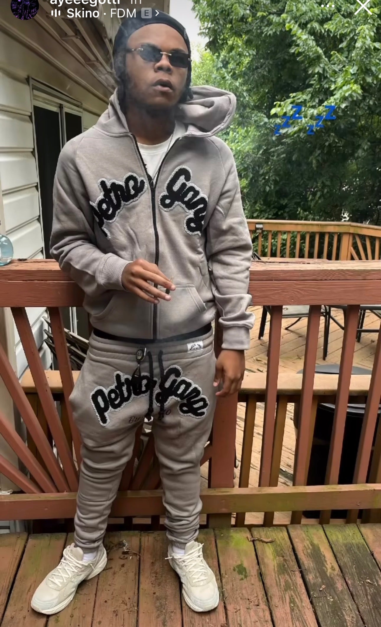 Mens Grey Petro Gang Suit